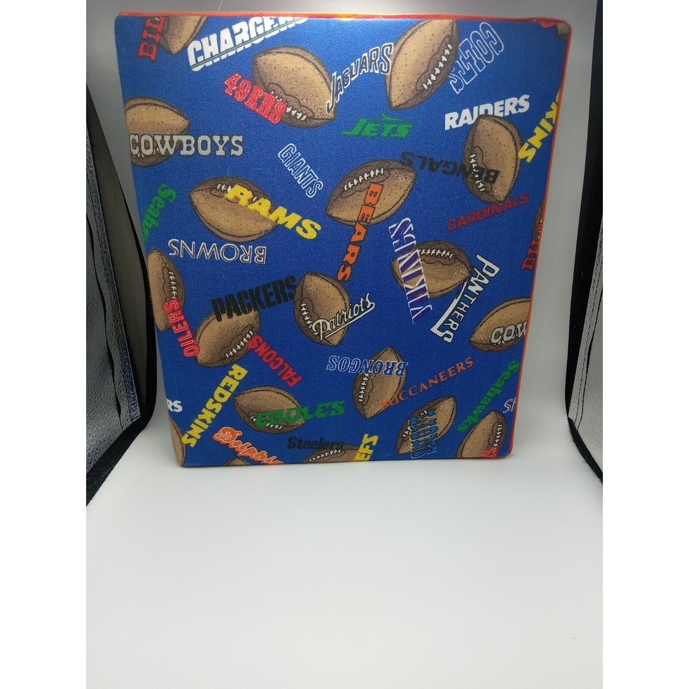 football‎ card album binder 2.5 Inch Binder Fabric Over It. Hold Cards Or School